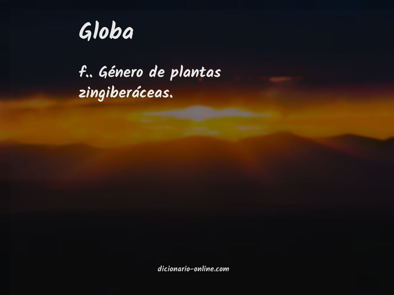 Significado de globa