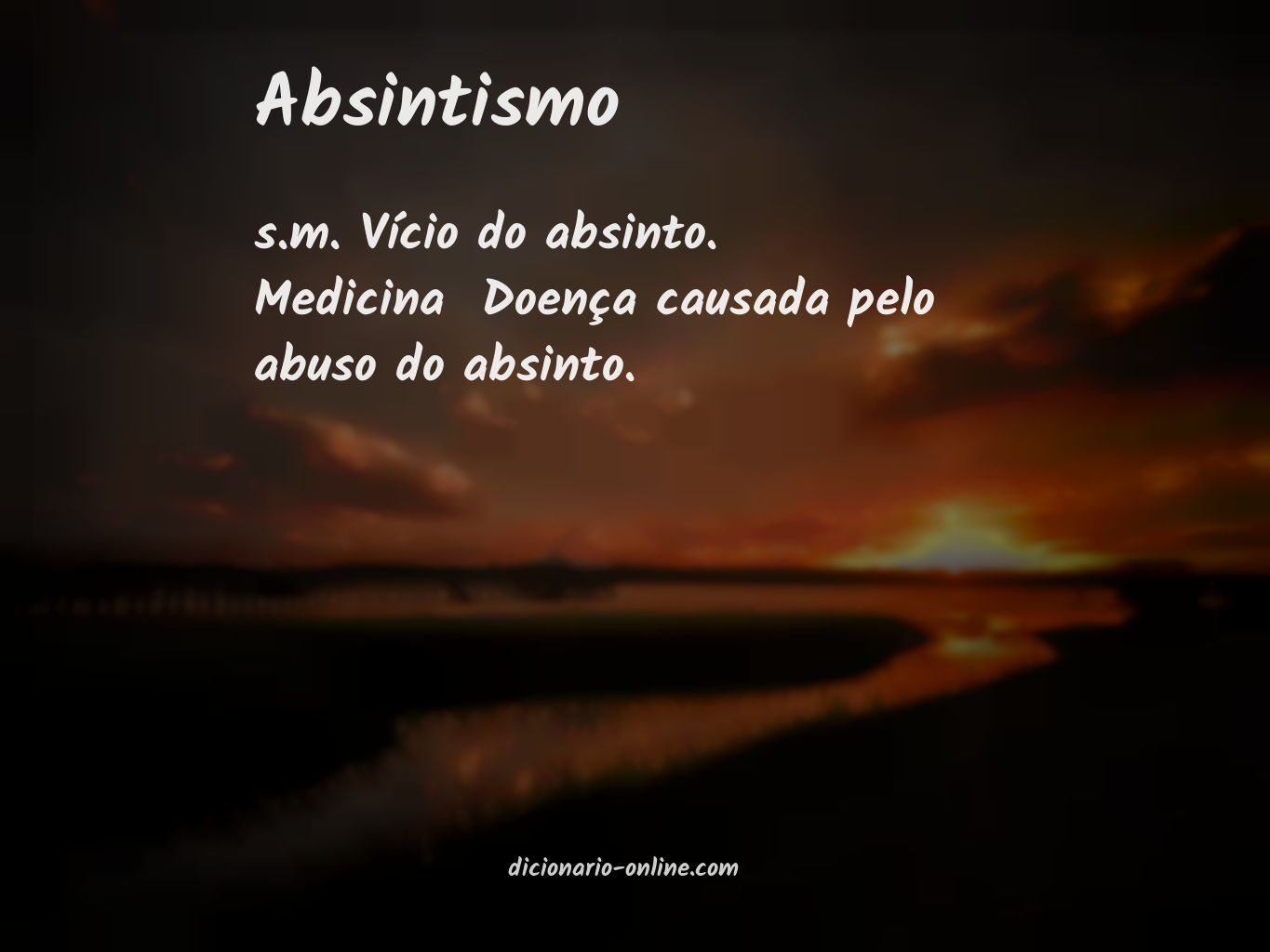 Significado de absintismo