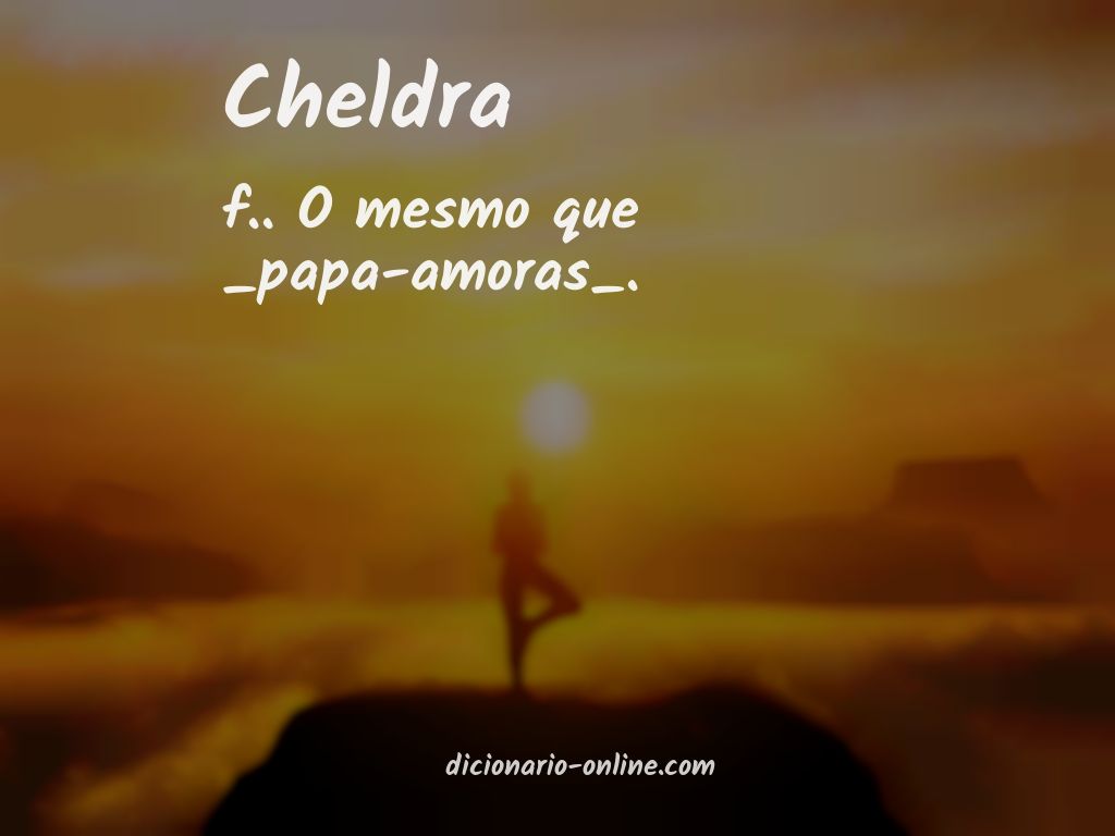 Significado de cheldra