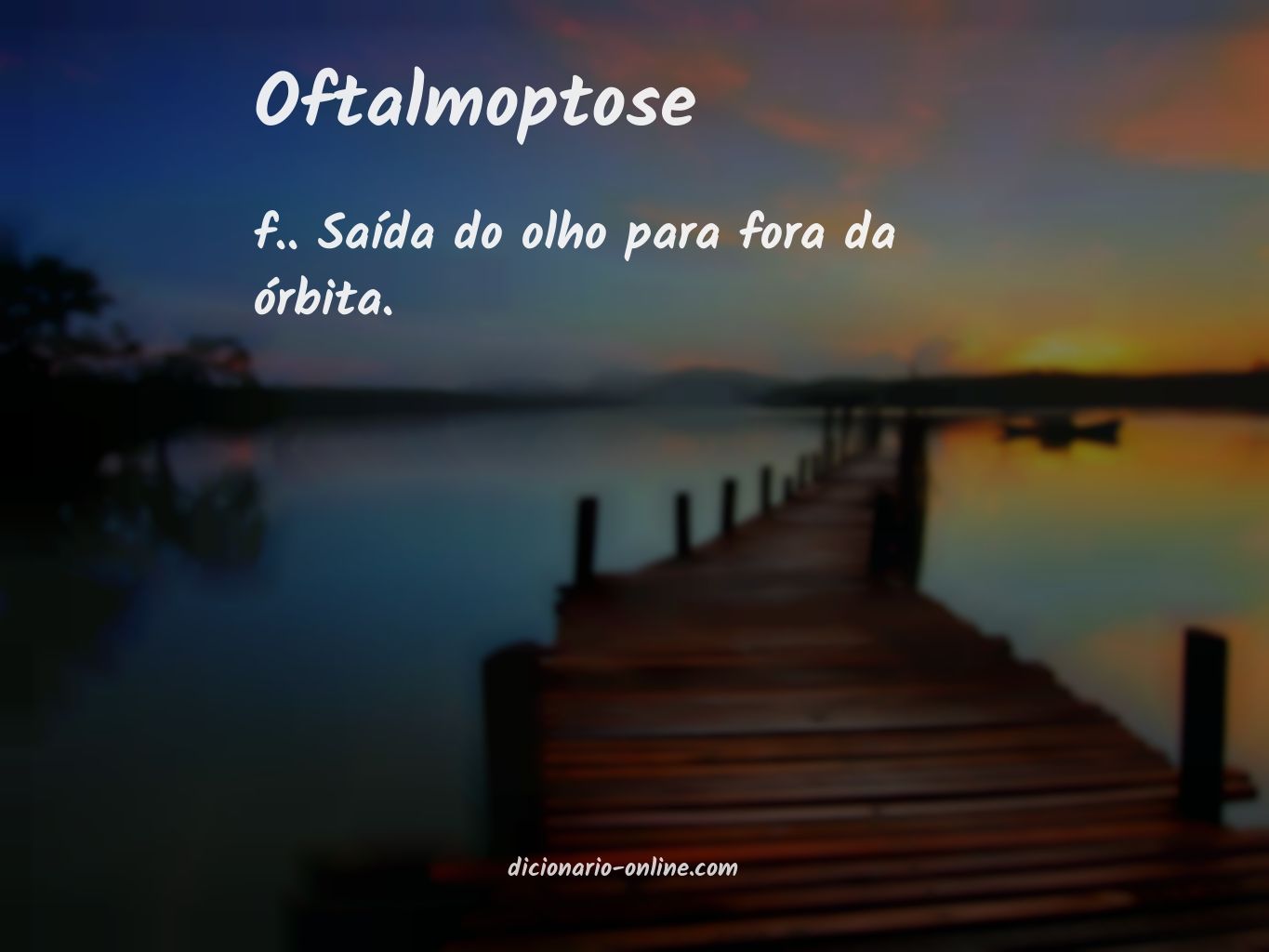 Significado de oftalmoptose