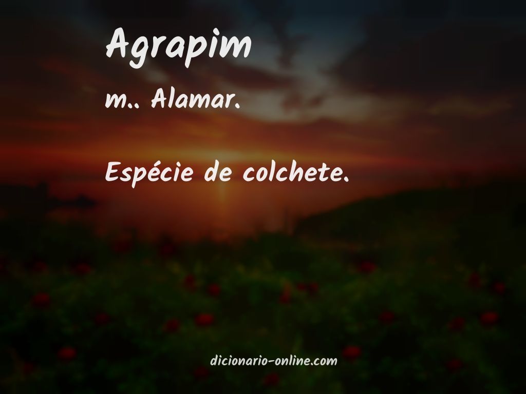 Significado de agrapim