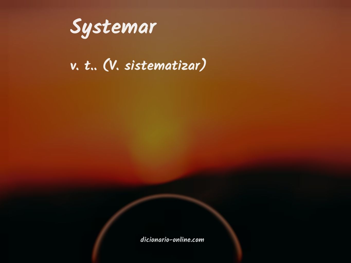 Significado de systemar