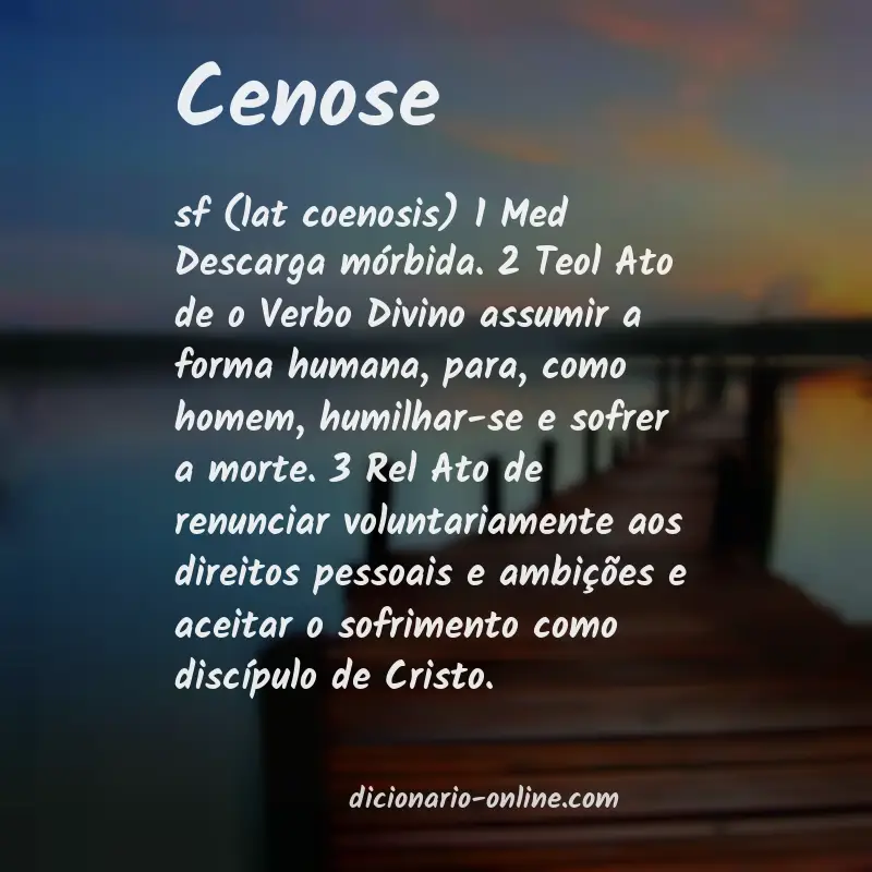 Significado de cenose
