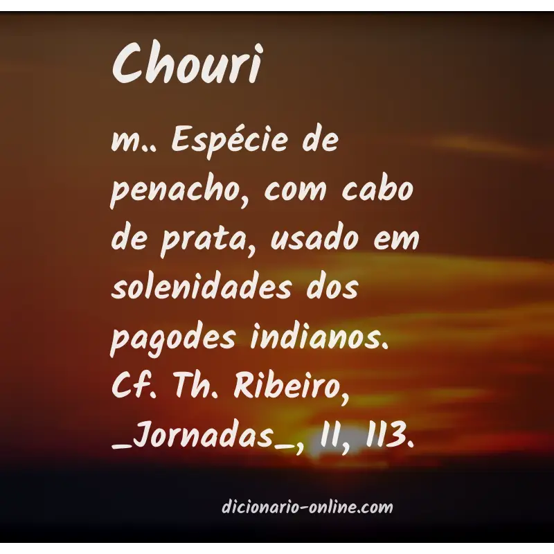 Significado de chouri