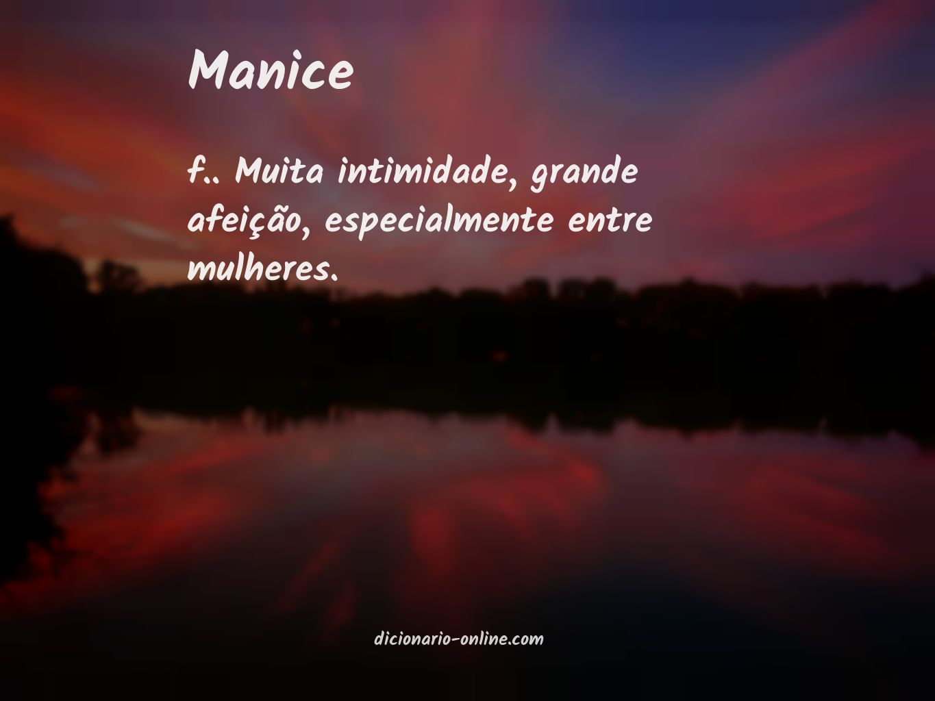 Significado de manice