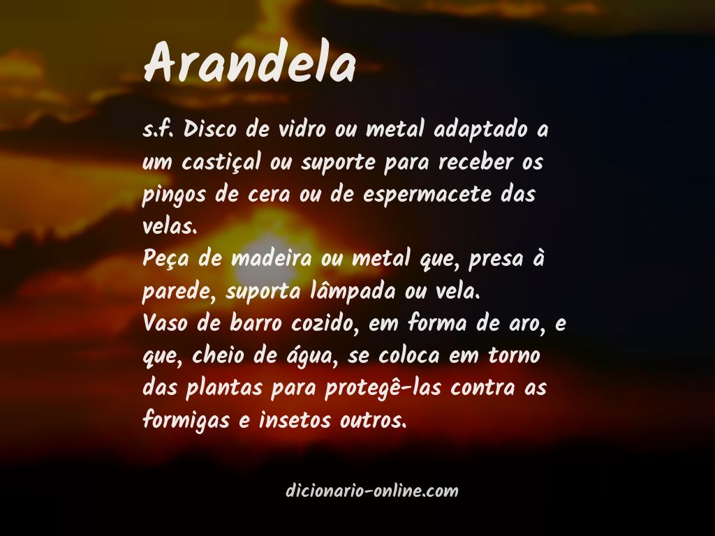 Significado de arandela