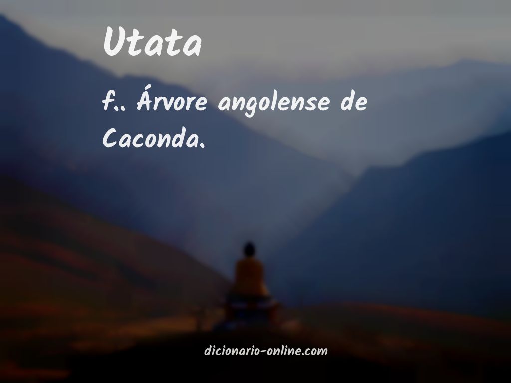 Significado de utata