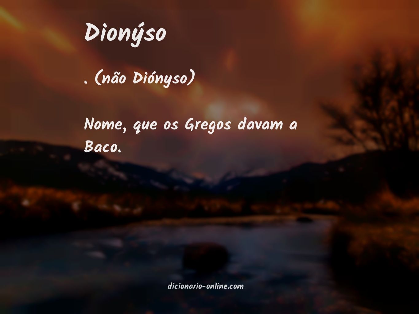 Significado de dionýso