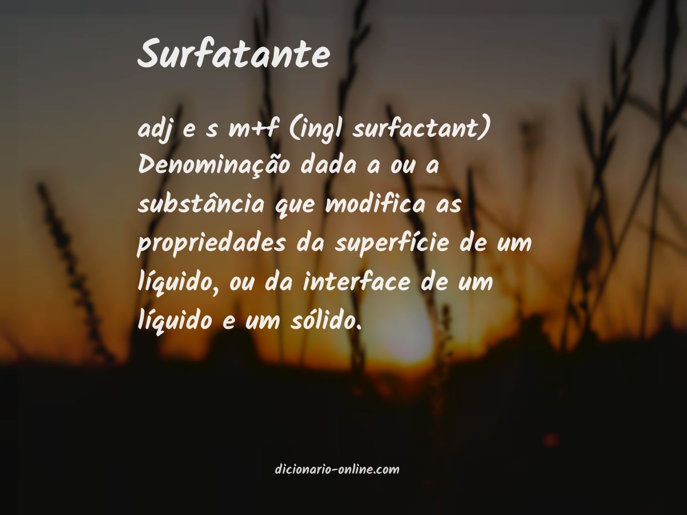 Significado de surfatante