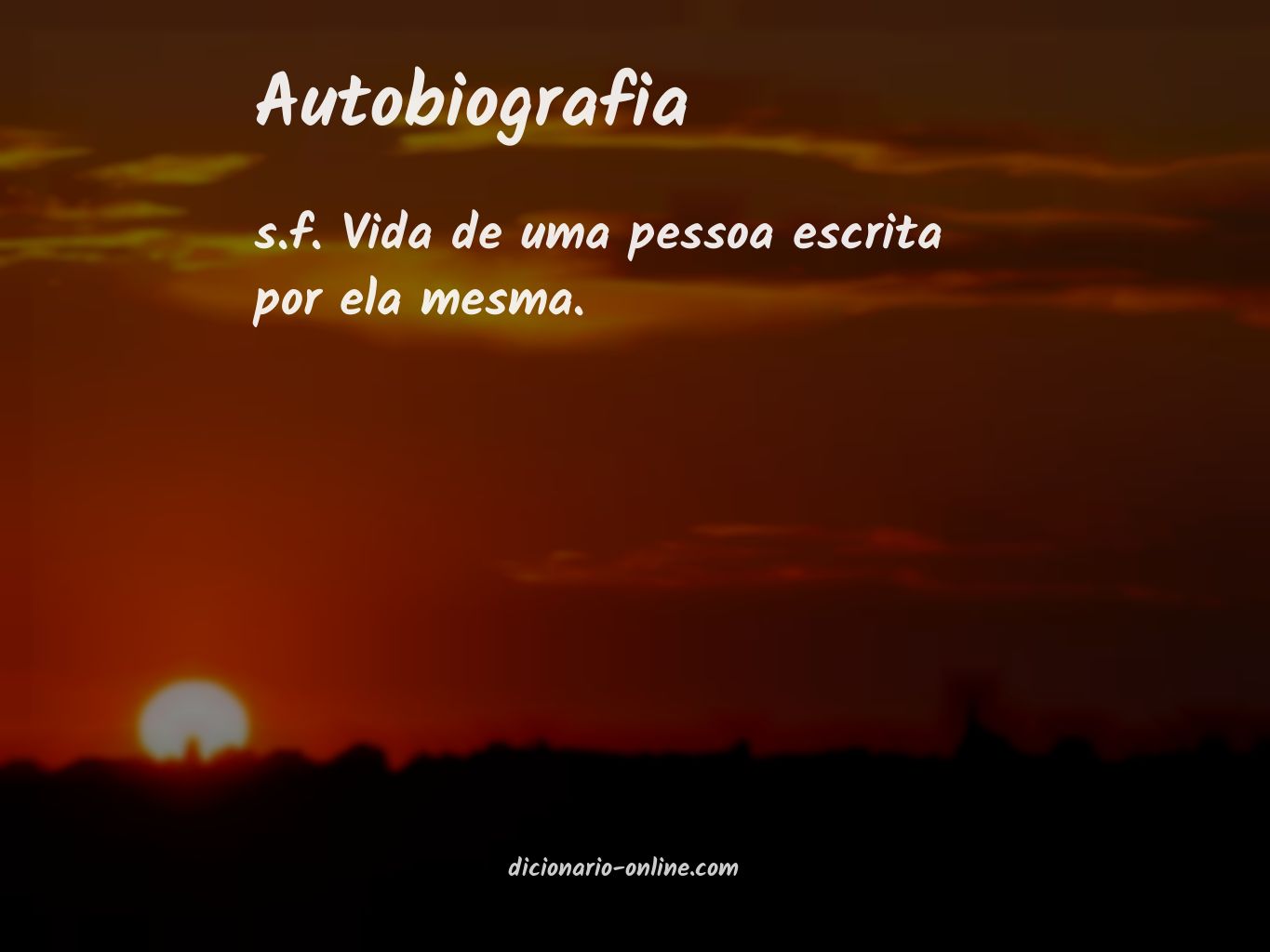 Significado de autobiografia