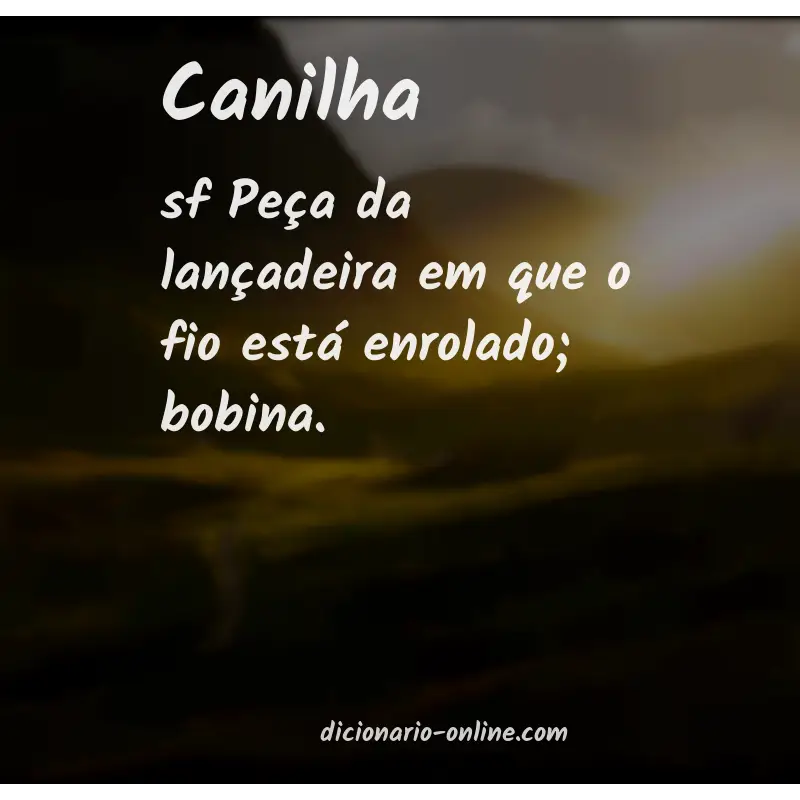 Significado de canilha