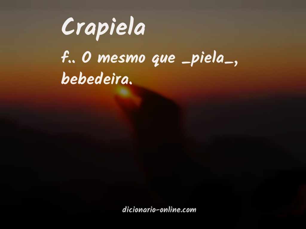 Significado de crapiela