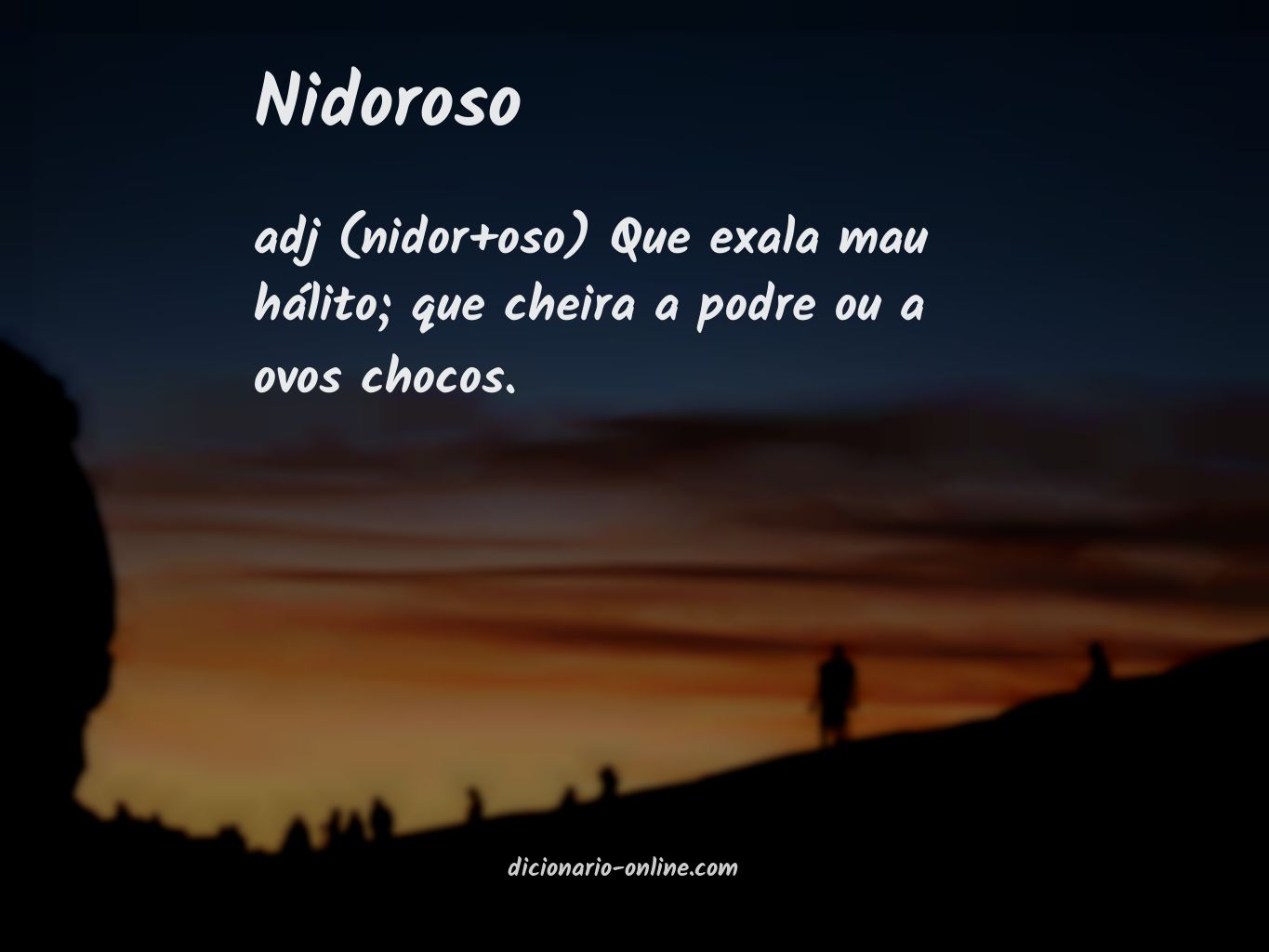 Significado de nidoroso