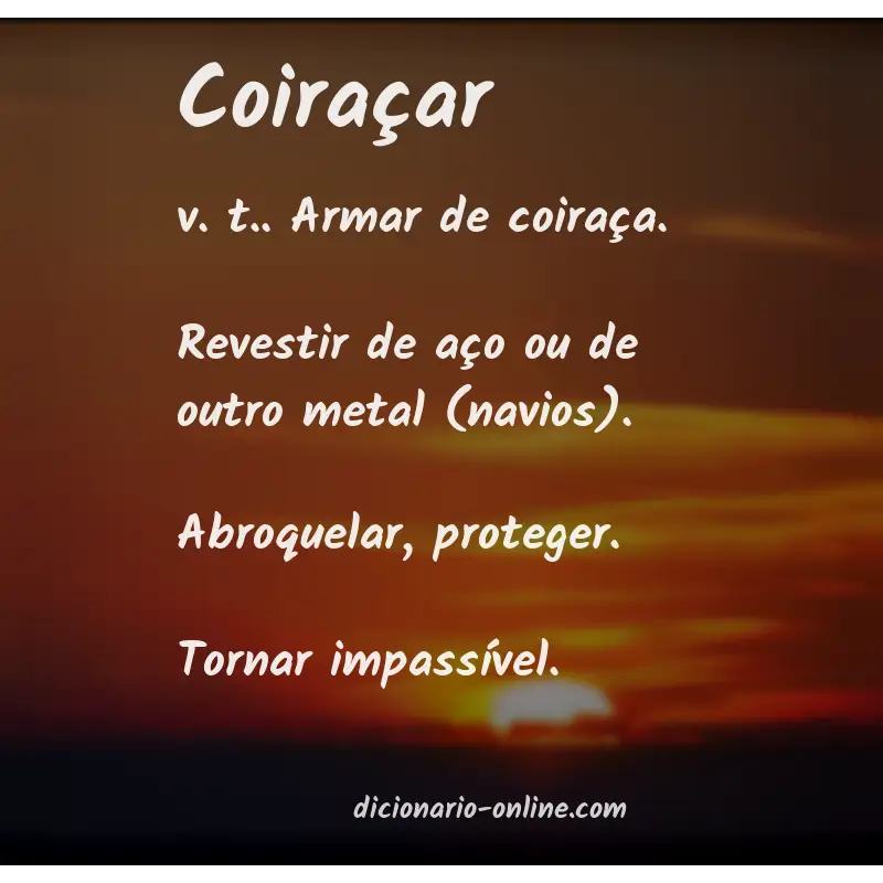 Significado de coiraçar