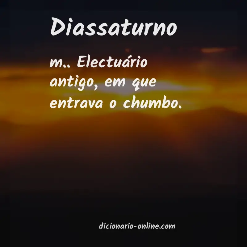Significado de diassaturno