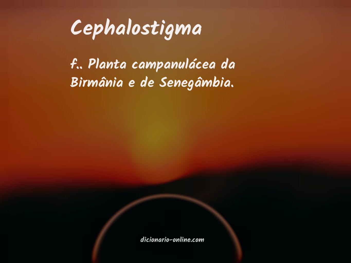 Significado de cephalostigma