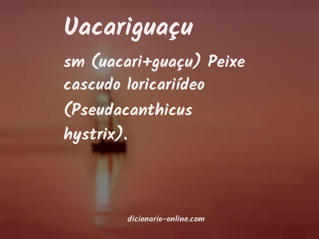 Significado de uacariguaçu