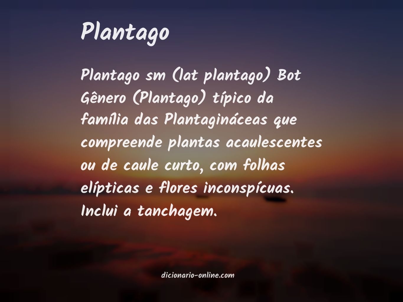 Significado de plantago