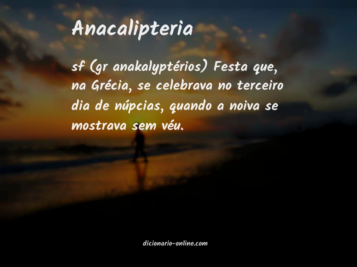 Significado de anacalipteria