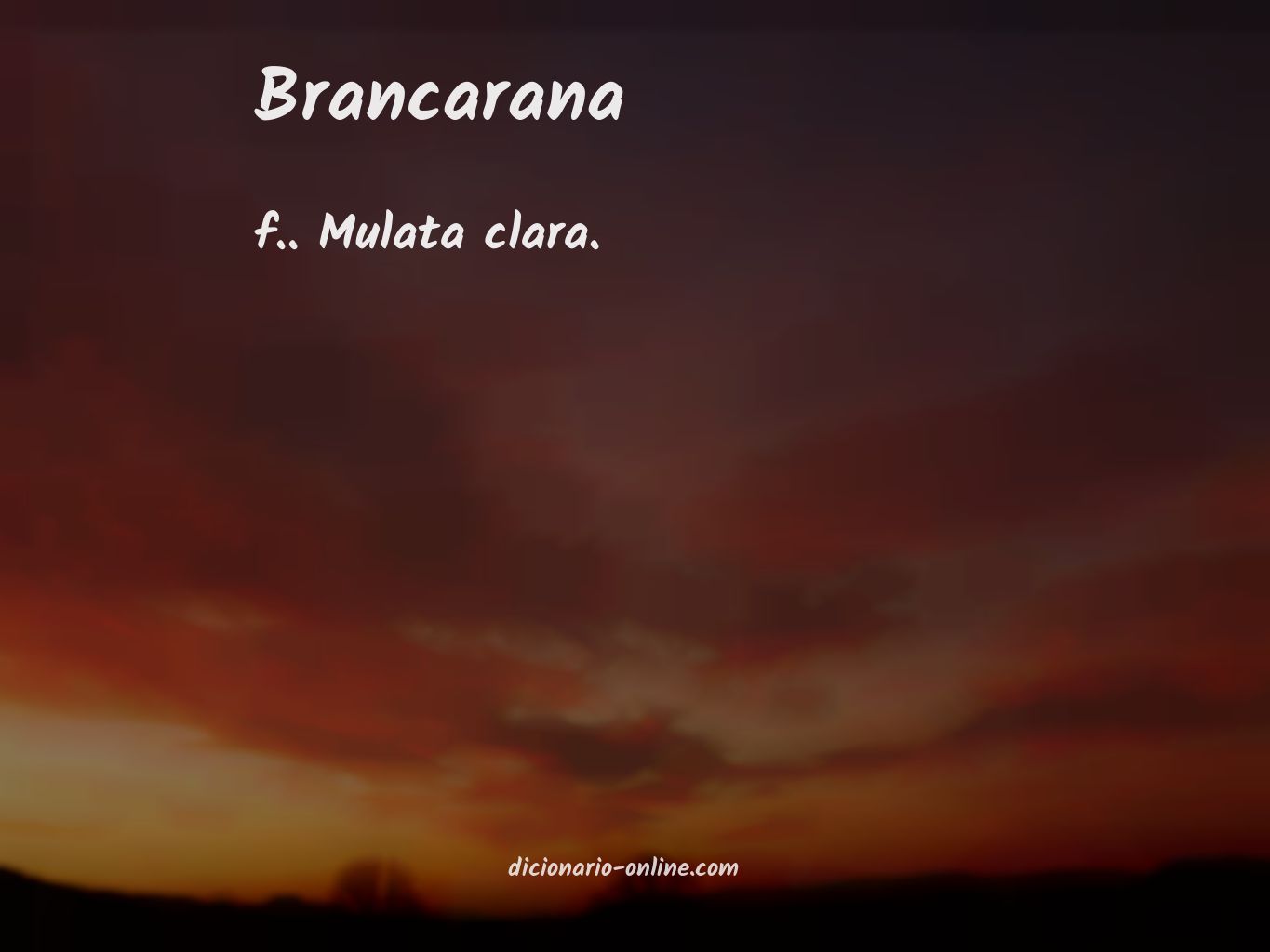 Significado de brancarana