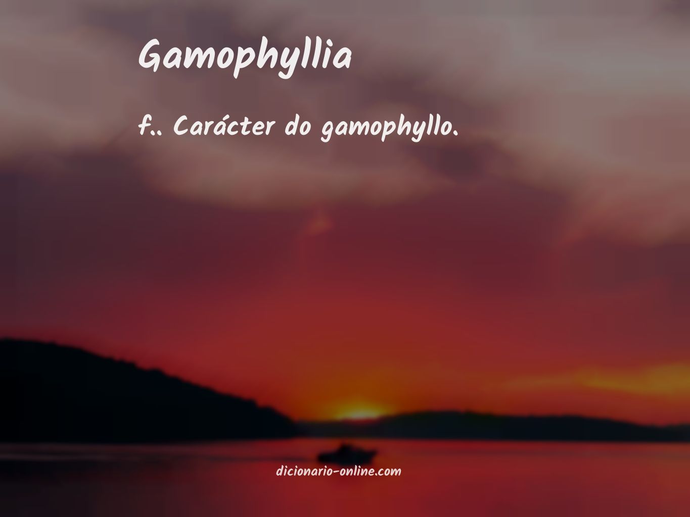 Significado de gamophyllia