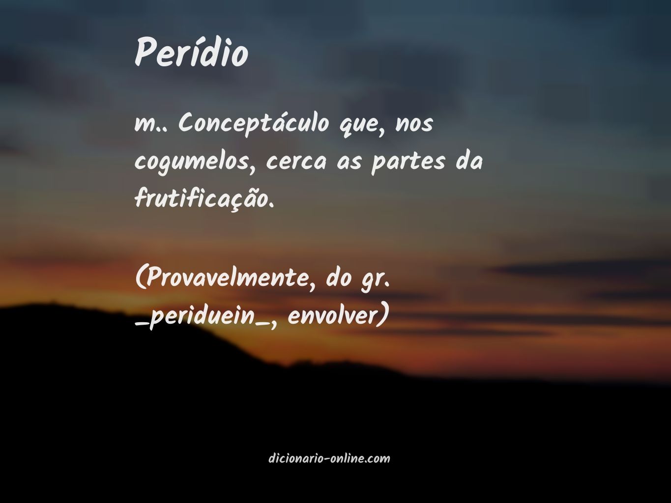 Significado de perídio