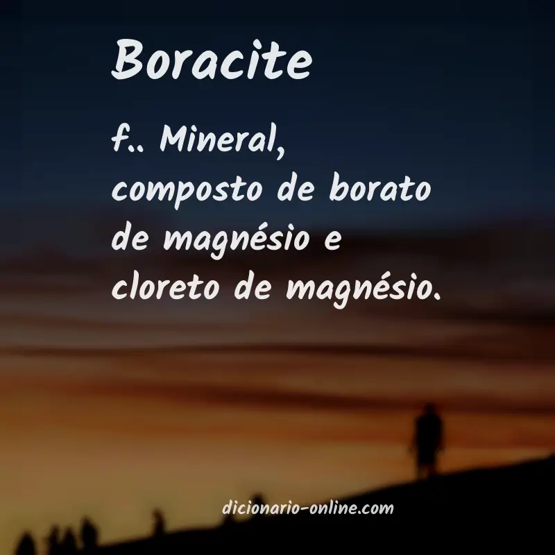 Significado de boracite
