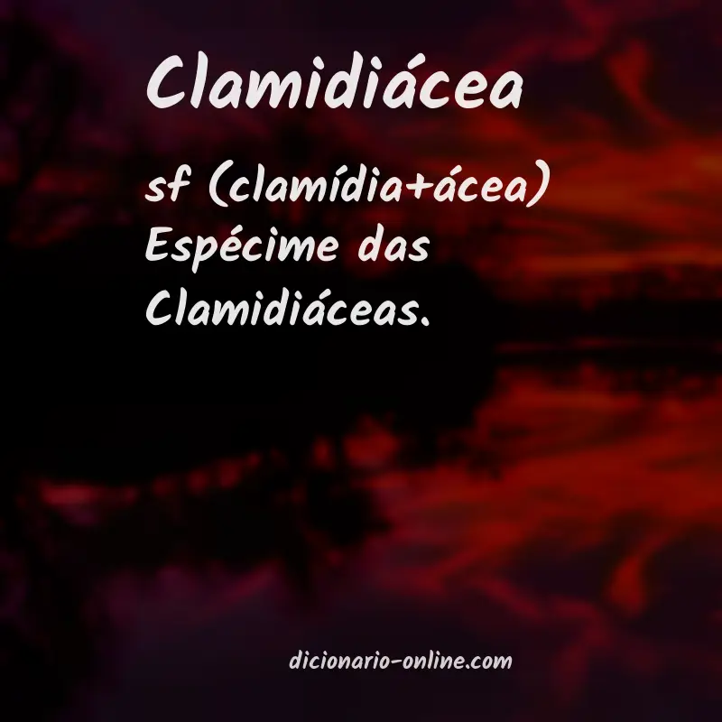 Significado de clamidiácea