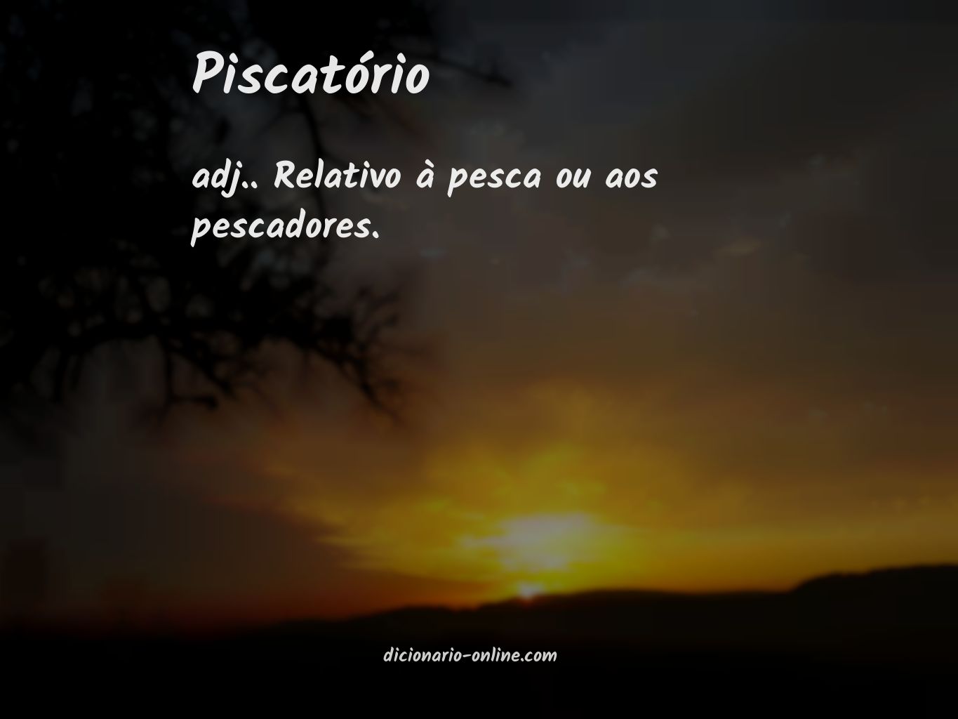 Significado de piscatório