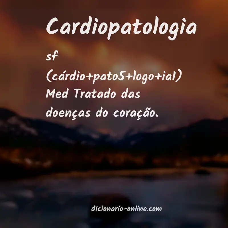 Significado de cardiopatologia