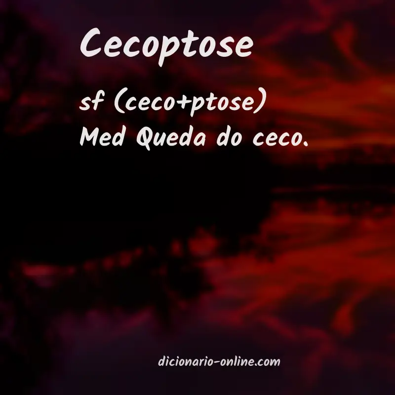 Significado de cecoptose