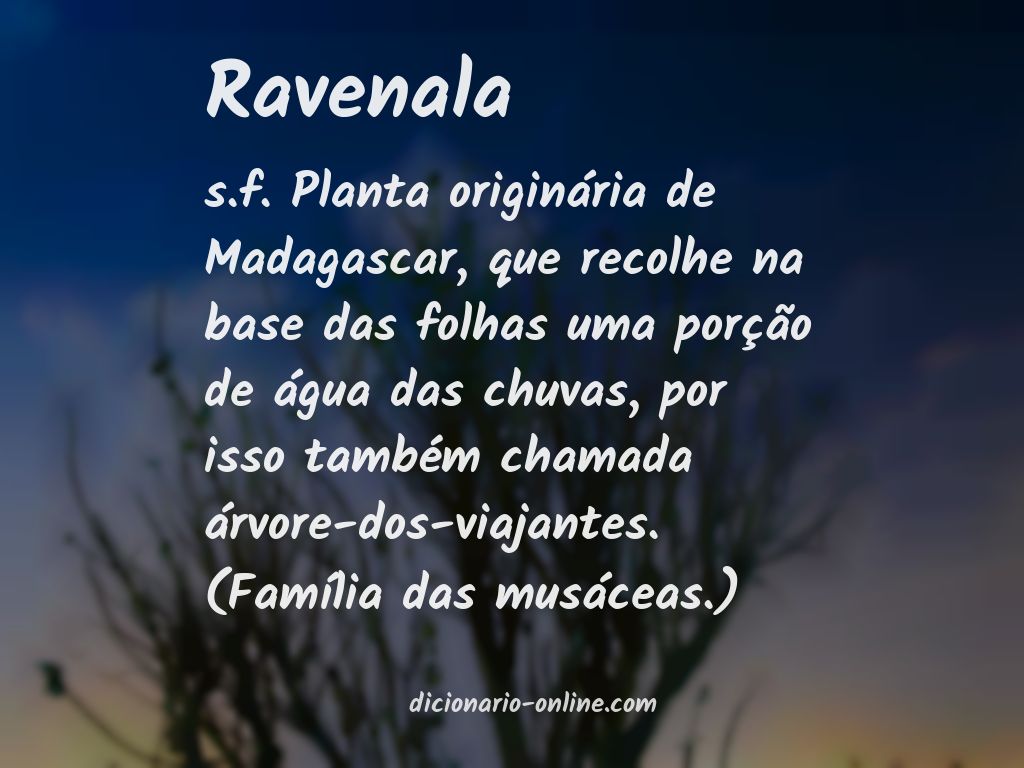 Significado de ravenala