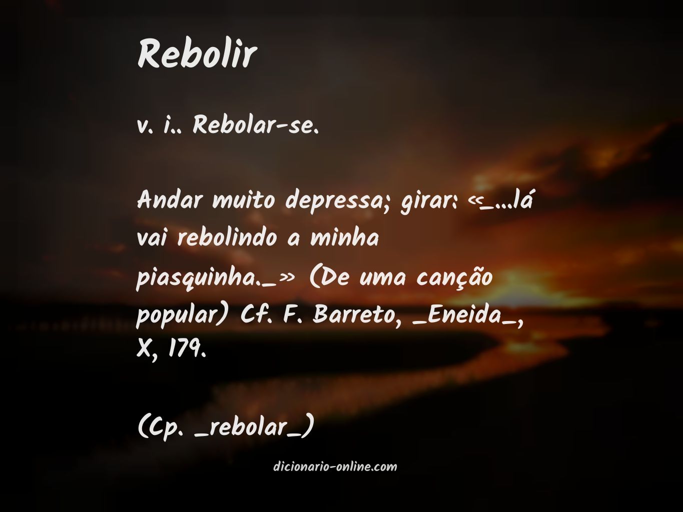 Significado de rebolir