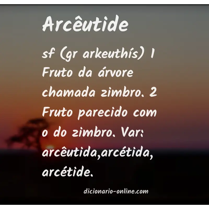 Significado de arcêutide