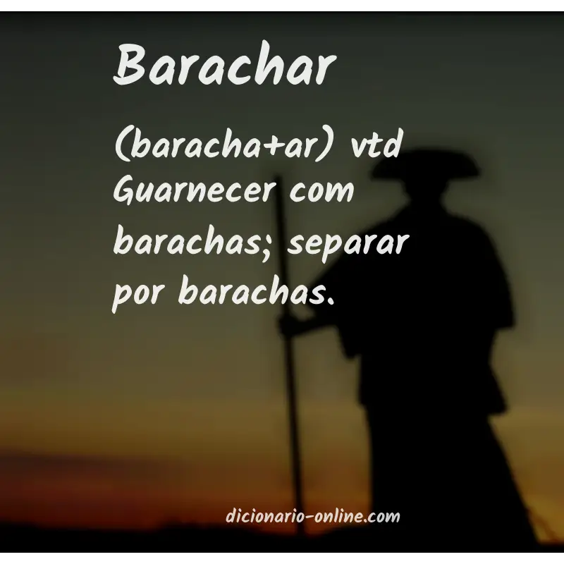 Significado de barachar