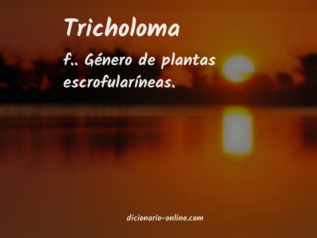 Significado de tricholoma