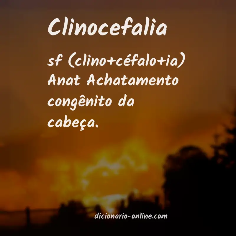 Significado de clinocefalia