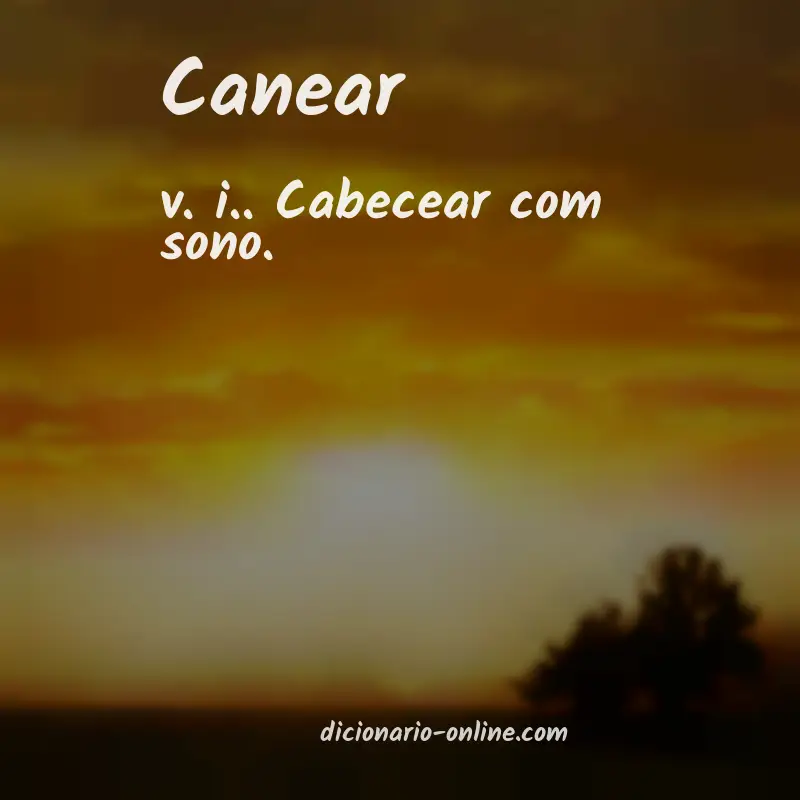 Significado de canear