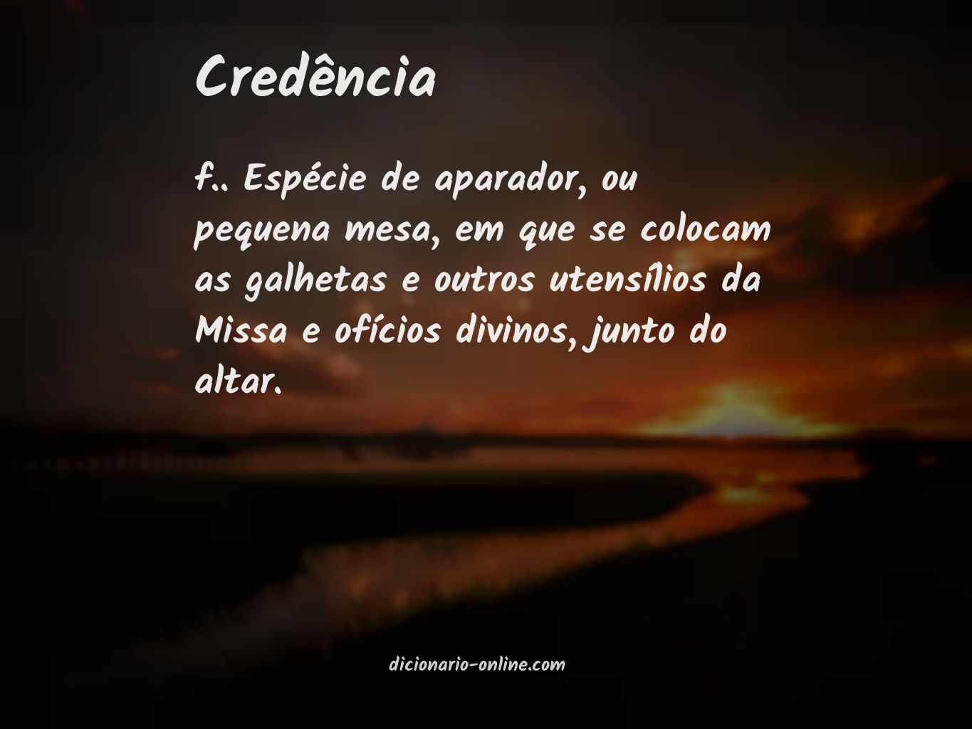 Significado de credência