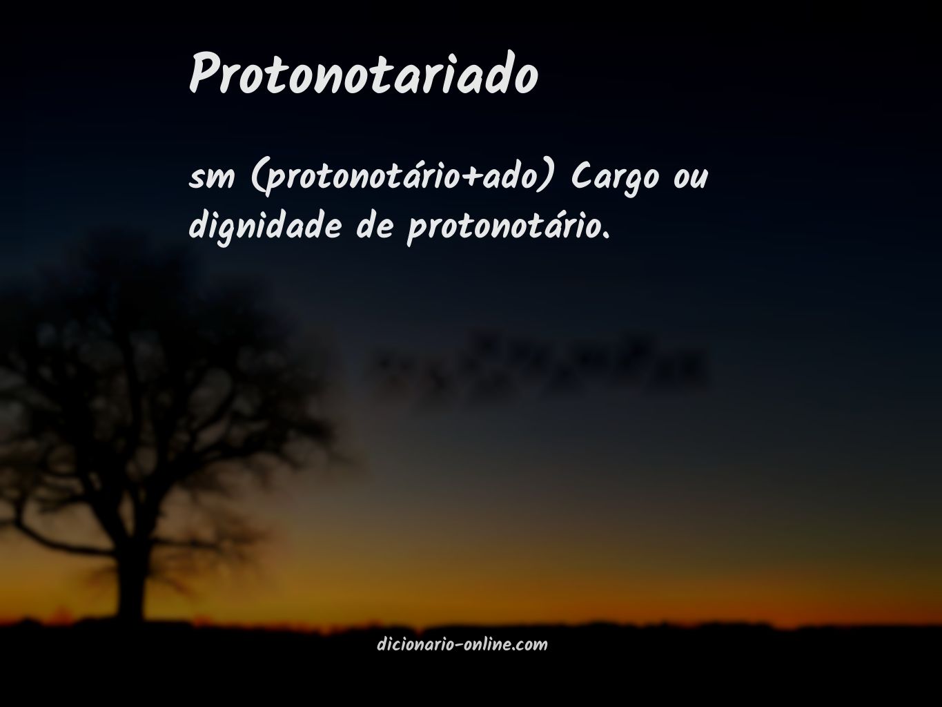 Significado de protonotariado