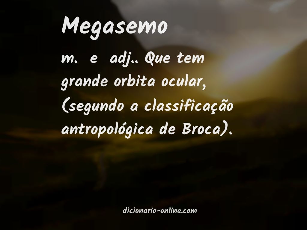 Significado de megasemo