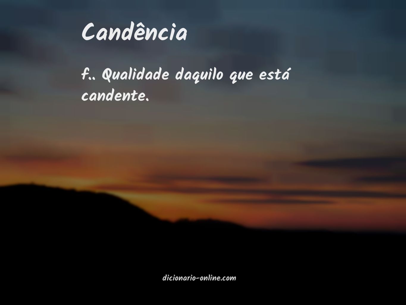 Significado de candência