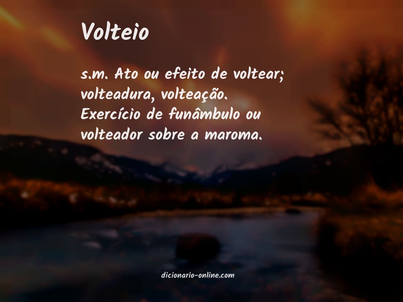 Significado de volteio