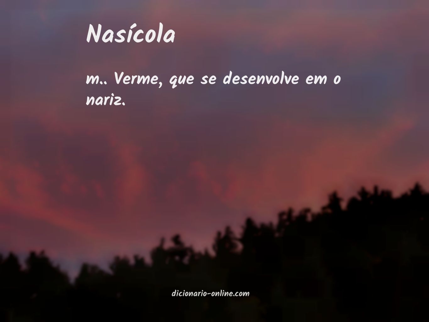 Significado de nasícola