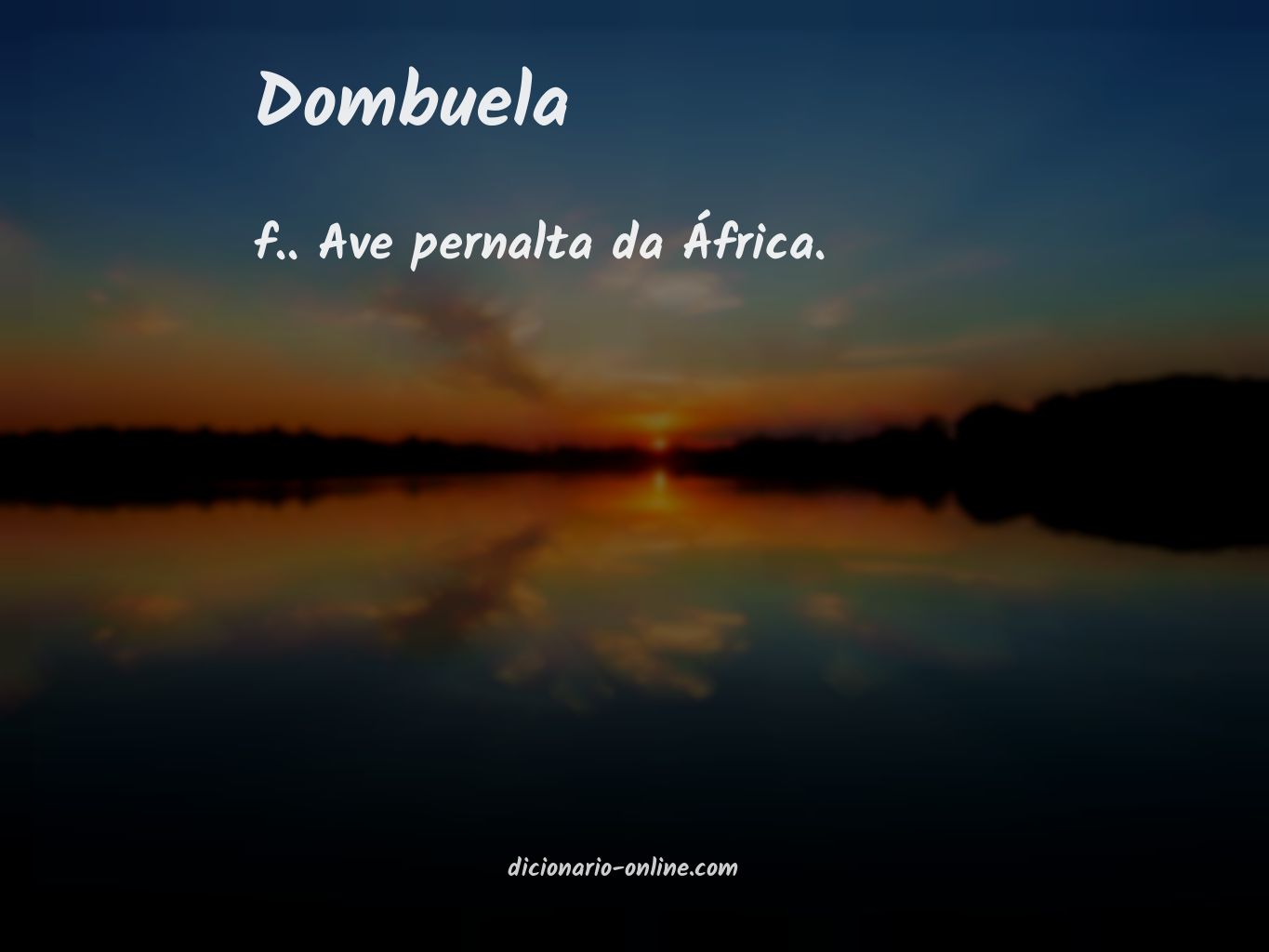 Significado de dombuela