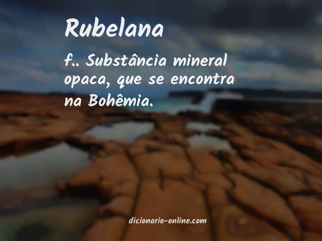 Significado de rubelana