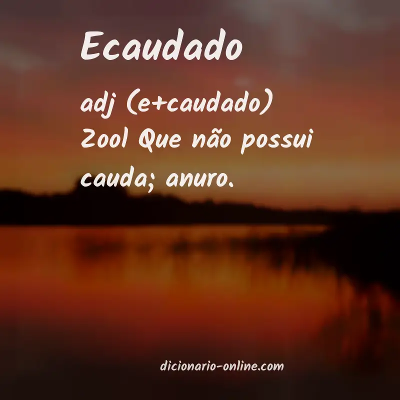 Significado de ecaudado