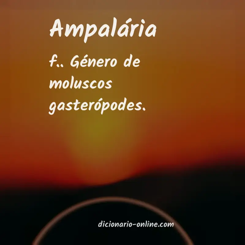 Significado de ampalária