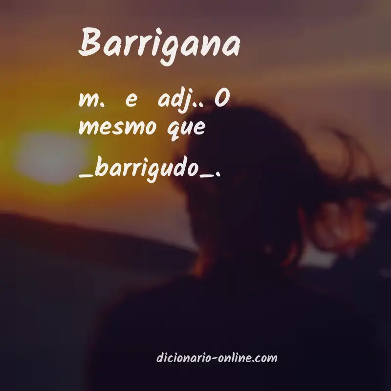 Significado de barrigana