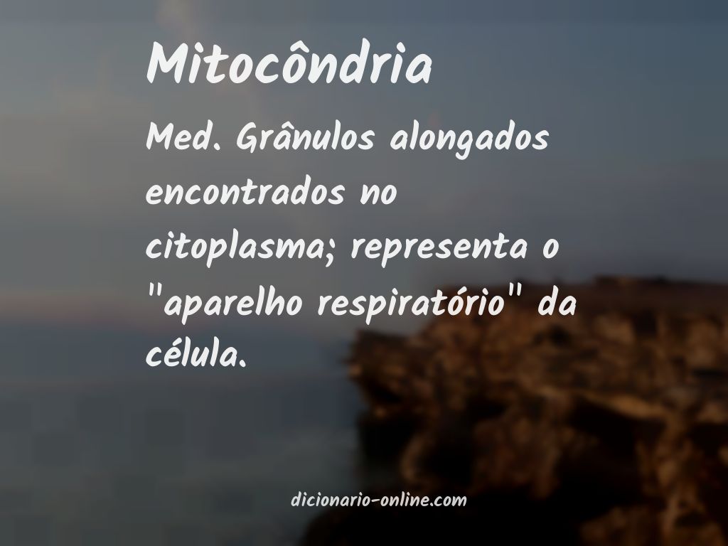 Significado de mitocôndria